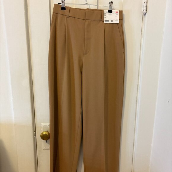 Uniqlo - NWT Pleated Wide Pants - Sz. S - Picture 3 of 6